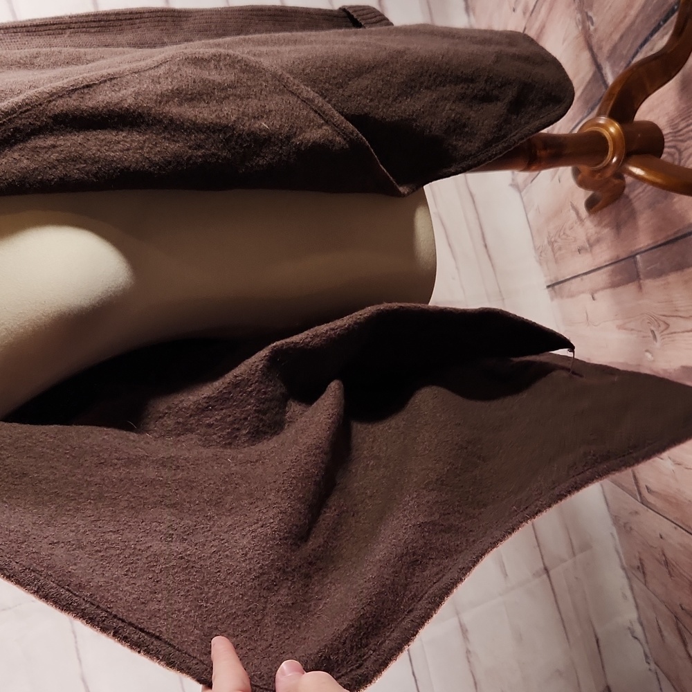 Vince Boiled Wool Open Face Oversized Cardigan - image 4